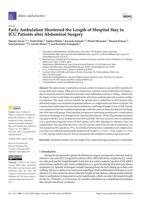 Shortened surgery duration