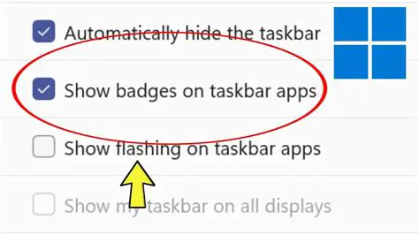 Show app name on the taskbar