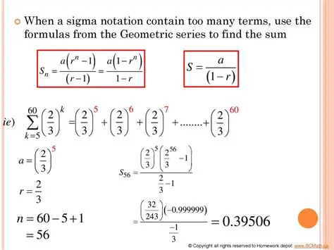 Sigma Notation for Geometric Sequences