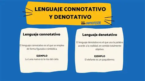 Significado Denotativo y Connotativo