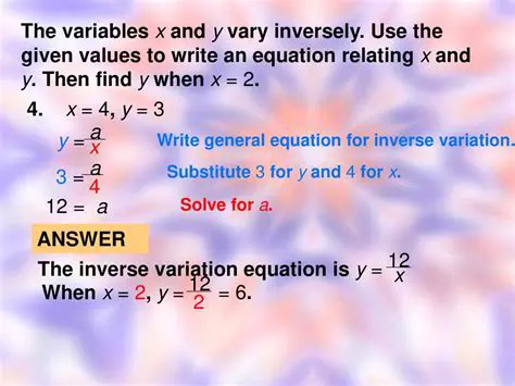 Significance of the Inverse Variation Equation