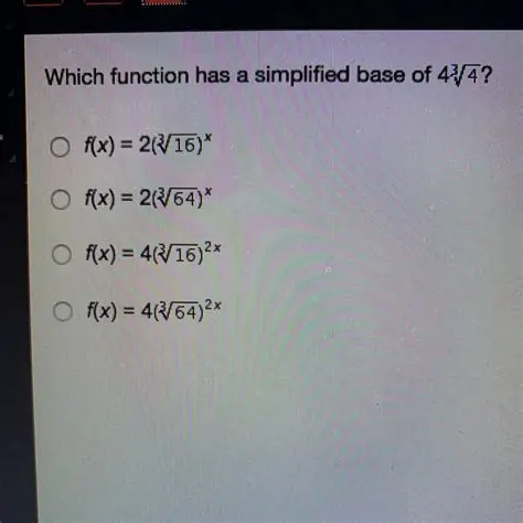 Simplified Base of the Function