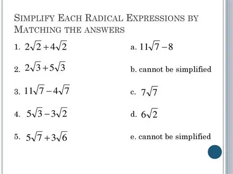 Simplify each radical expression separately