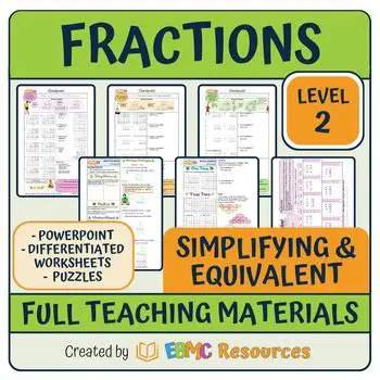 Simplifying Equivalent Fractions