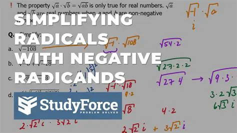 Simplifying Expressions with Negative Radicands