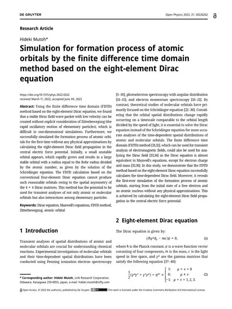 Simulation of Atomic Formation