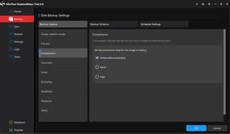 Smart and manual backup modes