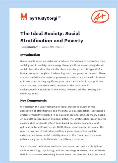 Social Stratification and Poverty