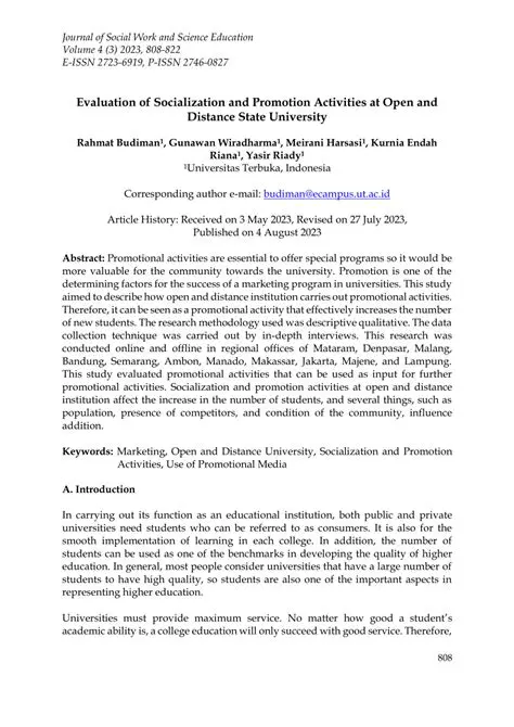 Socialization and Promotion