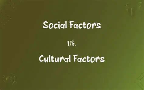Societal and cultural factors