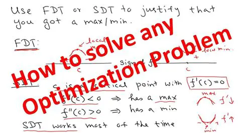 Solve optimization problems