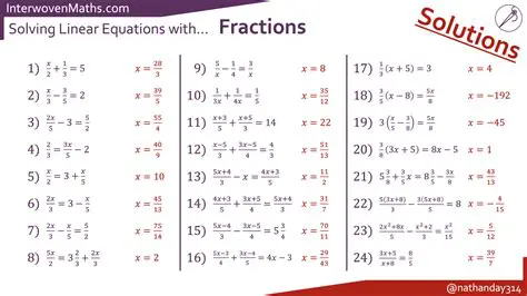 Solving Linear Equations with Fractions