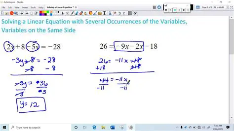 Solving Linear Equations with Multiple Occurrences of the Variable