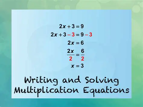 Solving Multiplication Equations