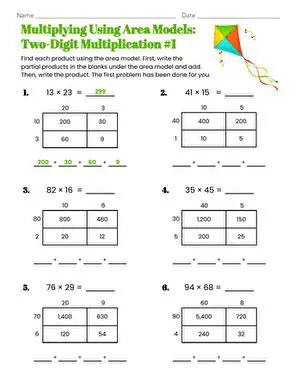Solving Multiplication Problems using Area Model