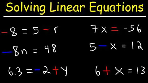 Solving the Linear Equation