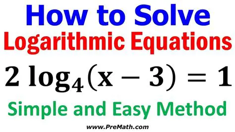 Solving the Logarithmic Equation