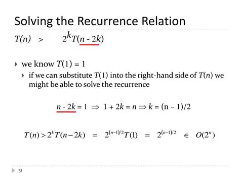 Solving the Recurrence Relation