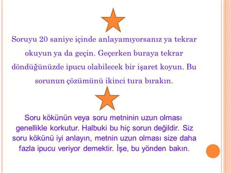 Soruyu tekrar tekrar okuyun