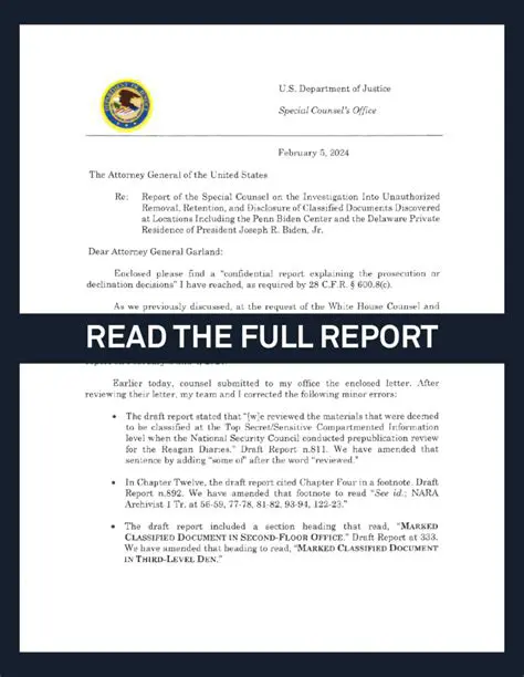 Breaking Down the Special Counsel Report: Key Findings and Implications