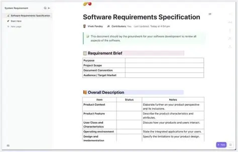 Specify Your Project Requirements