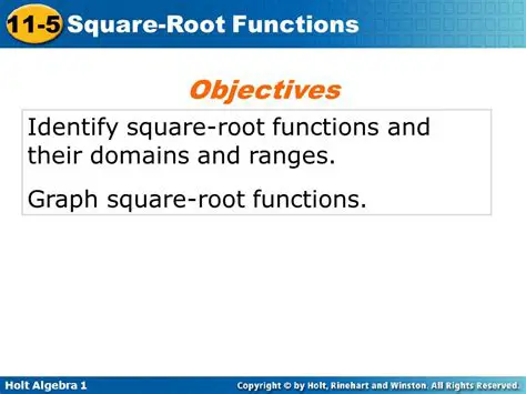 Square Root Functions and Their Domains