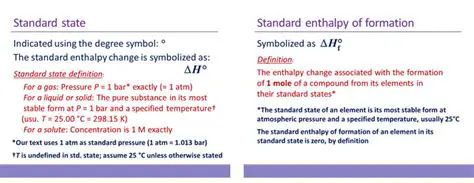Standard States and Enthalpy of Formation