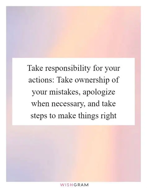 Start by acknowledging your mistake and taking responsibility for it