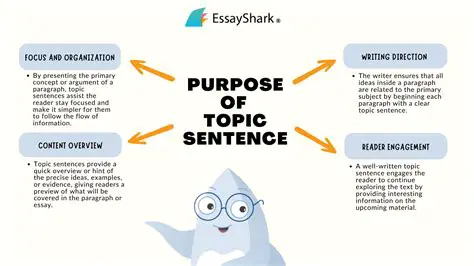 Start with a clear topic sentence