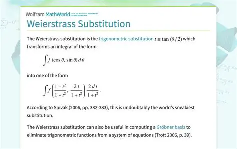Start with the Weierstrass substitution