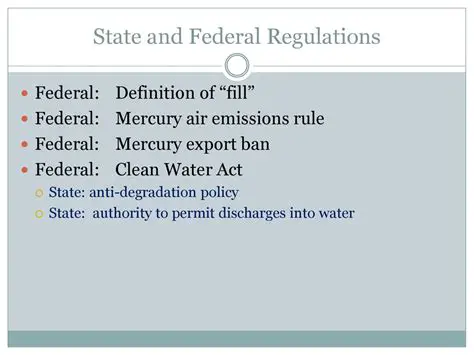 State and Federal Regulations