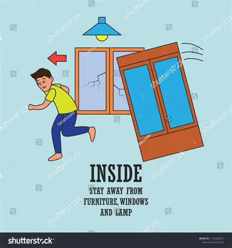 Stay away from windows and glass