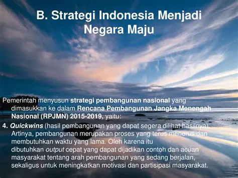 Strategi Indonesia untuk Menjadi Negara Maju