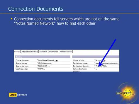 Streamline location and connection documents