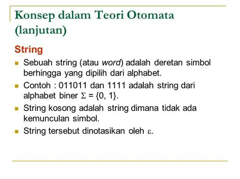 String dalam Mesin Otomata