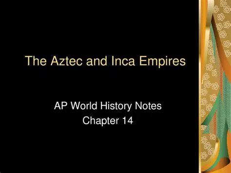 Study the history of the Aztec and Inca Empires