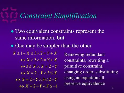 Substituting the Constraints