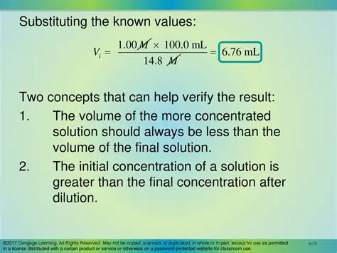 Substituting the Known Values
