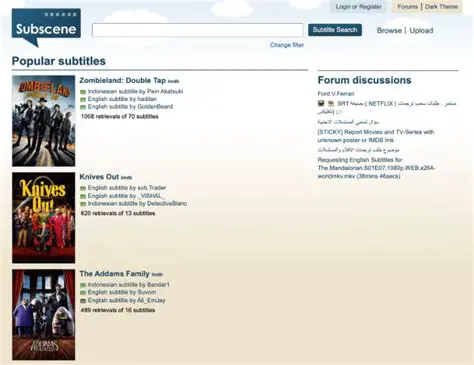 Subtitles Search and Download