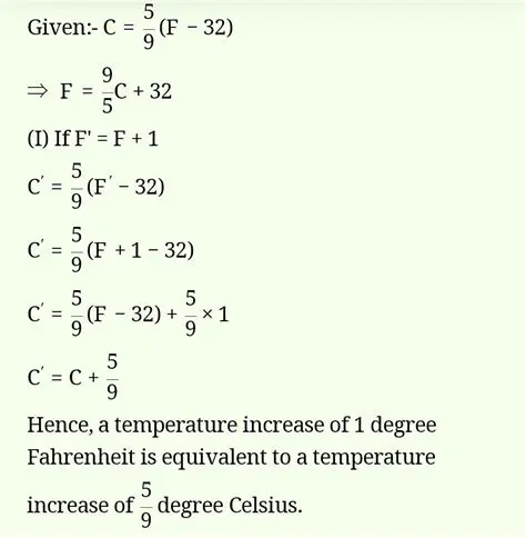 Subtract 32 from the temperature in degrees Fahrenheit