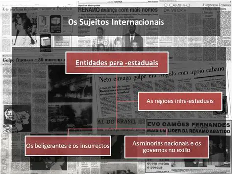 Sujeitos Internacionais Tradicionais