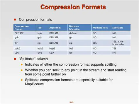 Support for multiple compression formats