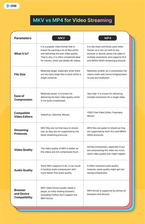 Support for multiple output video formats