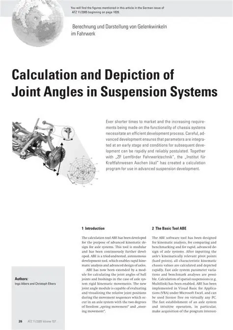 Suspension Angle Calculation