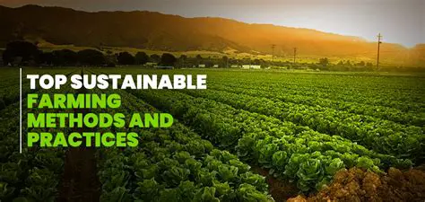 Sustainable agricultural methods