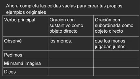 Sustantivo como objeto directo