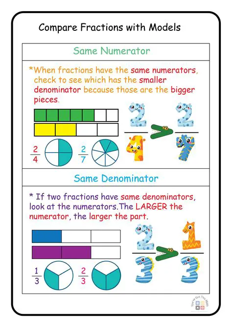 Symbols Used to Compare Fractions