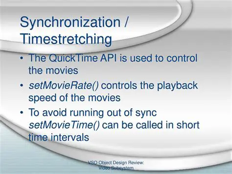 Synchronization with QuickTime video