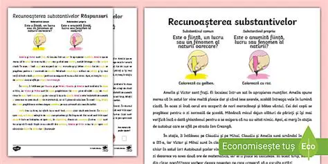 Tabelul de clasificare a substantivelor