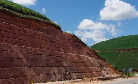 Taludes de corte inclinados